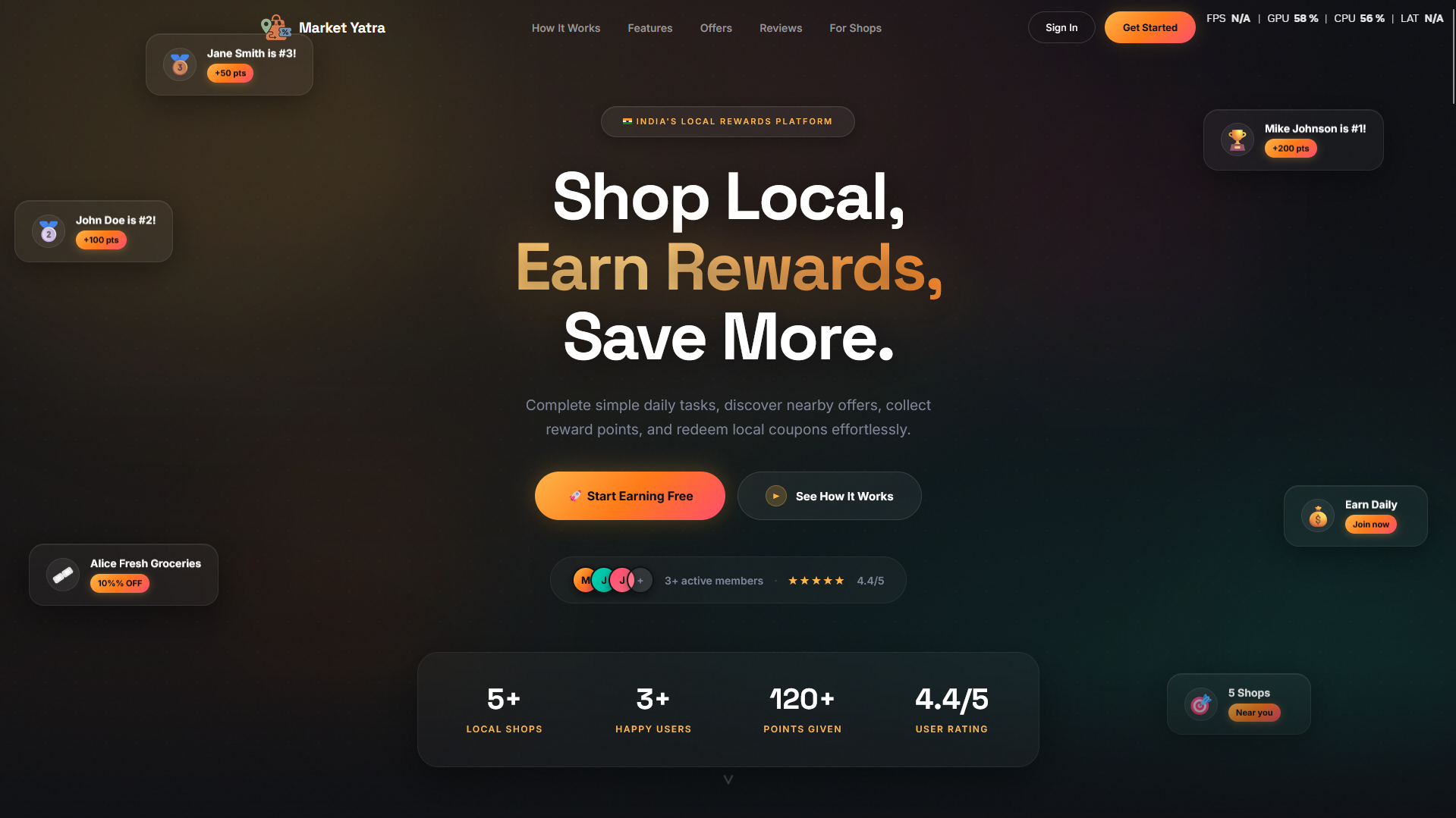 Market Yatra — Local Rewards & Coupon Platform