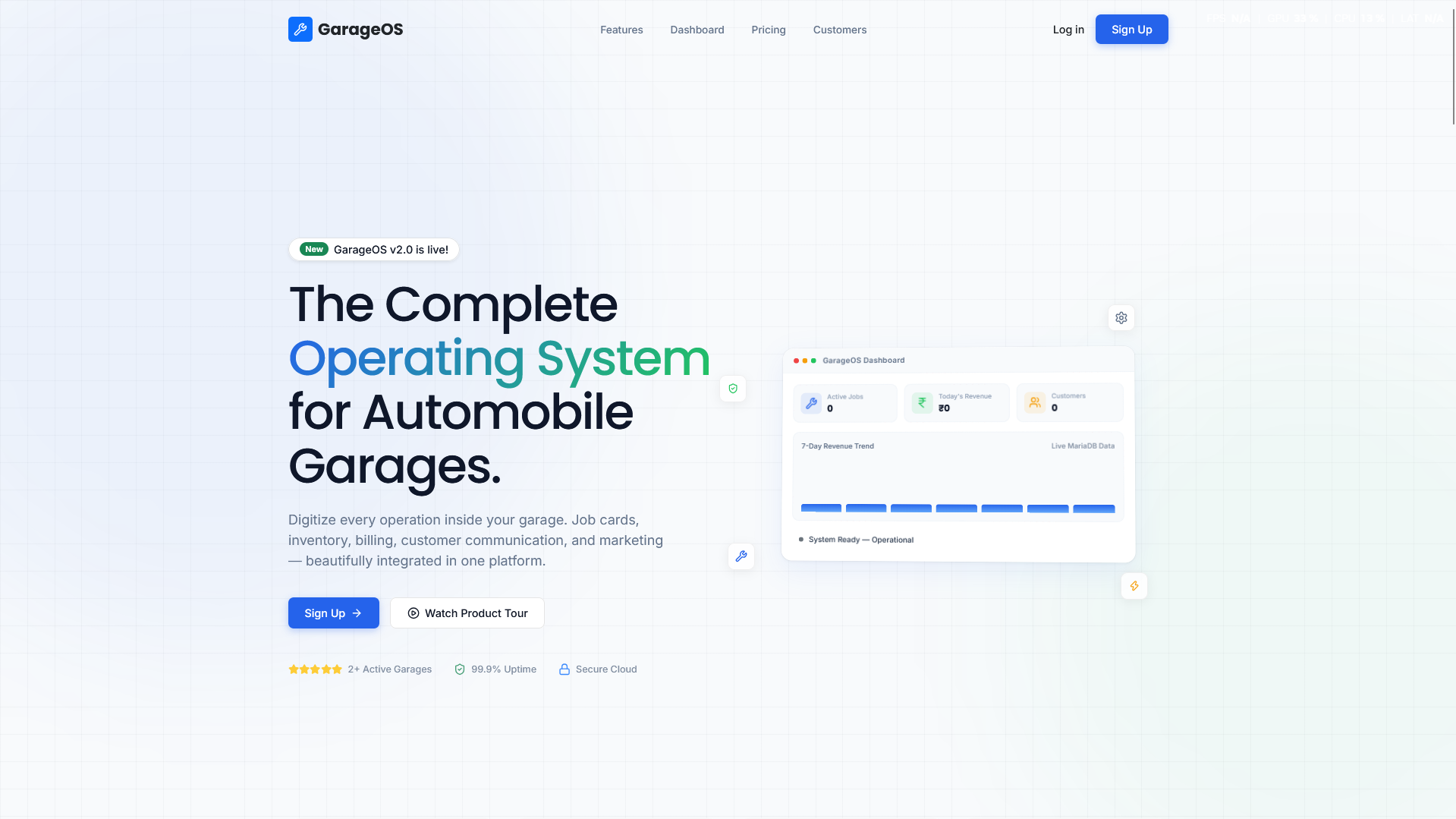GarageOS — Garage Management Platform